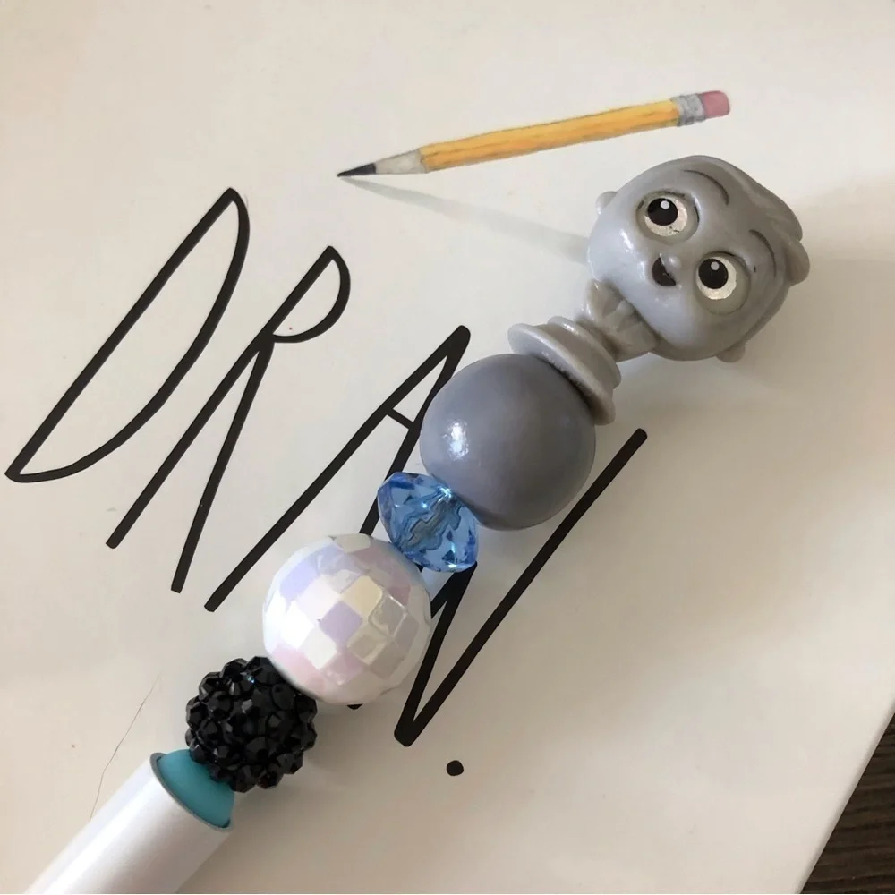 Disney Doorables: Haunted Mansion: Rolo Rumkin handmade beaded pen